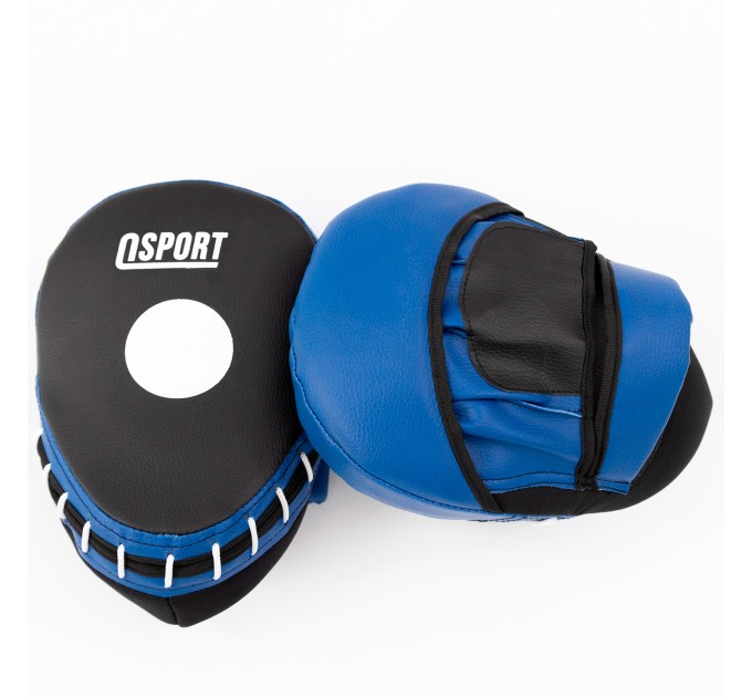 Лапи боксерські (для боксу) гнуті із кожвінілу OSPORT Pro (OF-0080)