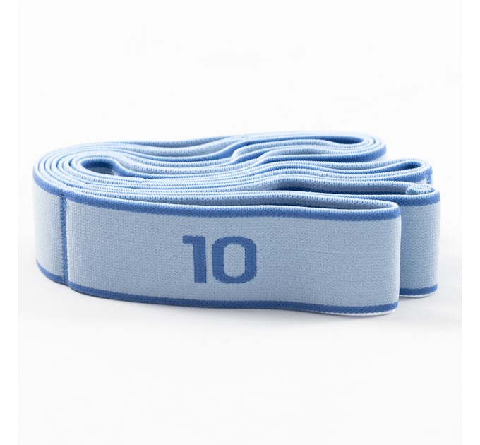 Резинка (еспандер) для розтяжки та спорту, еластична стрічка на 10 петель 2шт OSPORT 120см (MS 4817)