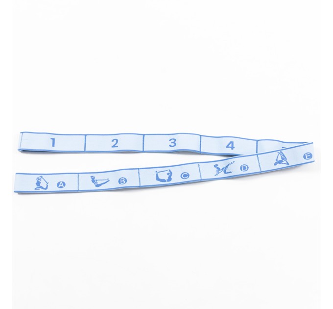 Резинка (еспандер) для розтяжки та спорту, еластична стрічка на 10 петель 2шт OSPORT 120см (MS 4817)