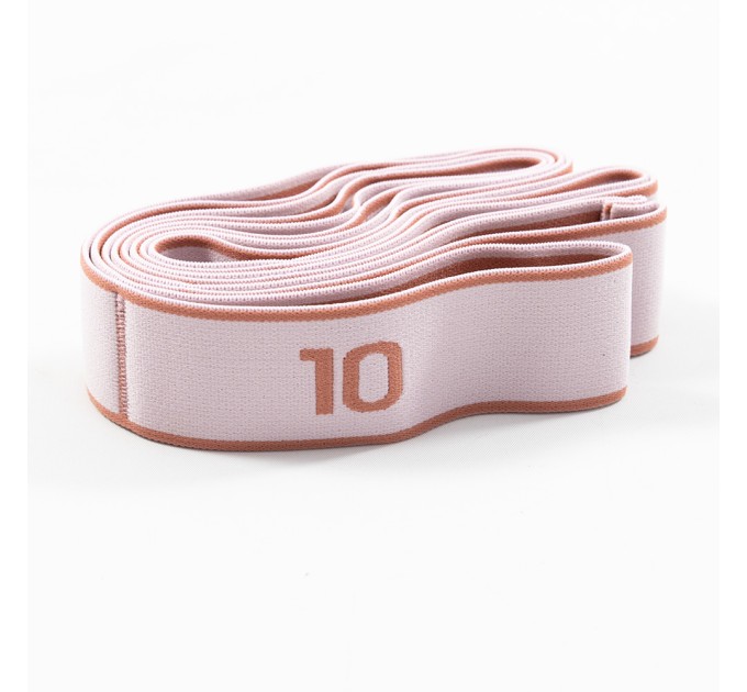 Резинка (еспандер) для розтяжки та спорту, еластична стрічка на 10 петель 2шт OSPORT 120см (MS 4817)