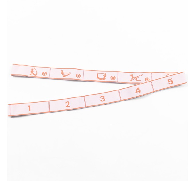 Резинка (еспандер) для розтяжки та спорту, еластична стрічка на 10 петель 2шт OSPORT 120см (MS 4817)