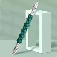 Массажный ролик, валик для массажа спины ручной массажер с двумя ручками для шеи, ног 49х5см OSPORT (MS 4815)