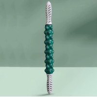 Массажный ролик, валик для массажа спины ручной массажер с двумя ручками для шеи, ног 49х5см OSPORT (MS 4815)