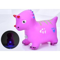 Дитячий ігровий м'яч-стрибунець з ріжками у формі динозавра з музичними та світловими ефектами OSPORT (MS 4357) Дитячий ігровий м'яч-стрибунець з ріжками у формі динозавра з музичними та світловими ефектами OSPORT (MS 4357)