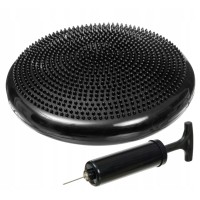 Балансувальна подушка (диск) масажна для йоги та фітнесу (масажер для ніг/стоп) з насосом OSPORT (OF-0300)