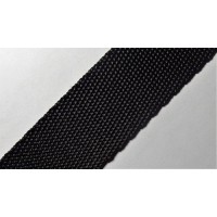 Ременная лента полипропиленовая (стропа рюкзачная) 25 мм Черный 2824 (TK-0070)