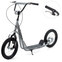 Самокат двоколісний дитячий (підлітковий) з надувними колесами та ручним гальмом OSPORT (SR 2-045-1-G)