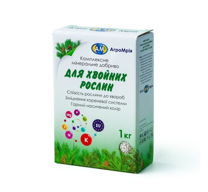 Комплексное минеральное удобрение для хвойных растений от пожелтения гранулированное 1 кг (so-00002)