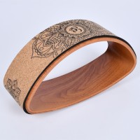 Колесо для йоги та фітнесу (йога кільце) пробкове 39х13см OSPORT Fit Wheel Yoga (MS 4202)