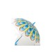 Парасолька дитяча підліткова від дощу вітрозахисна різнобарвна прозора (яскрава квітка) 92см Profi (MK 4112)