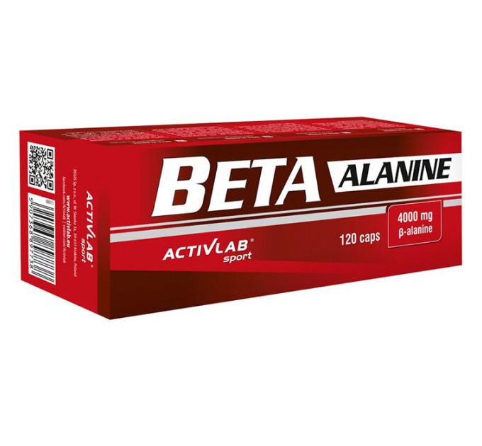 Амінокомплекс у вигляді харчової добавки капсули 120шт Activlab Beta Alanine (06805-01)