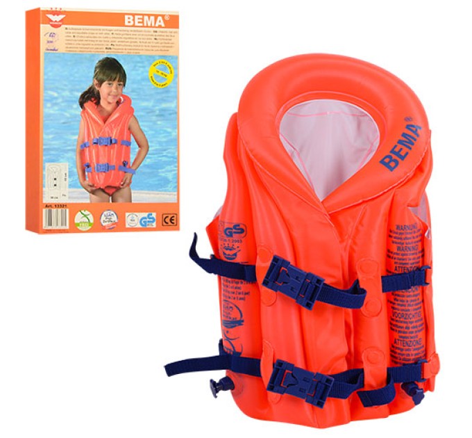 Дитячий надувний рятувальний жилет пляжний для плавання ПВХ BEMA (D25712)