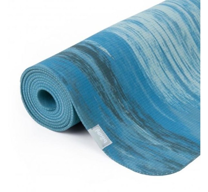 Коврик (йога мат) для йоги из каучука 183х60см Bodhi Samurai Marbled