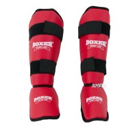 Защита голени и стопы из кожзама Элит Boxer XL (bx-0048) Защита голени и стопы из кожзама Элит Boxer XL (bx-0048)