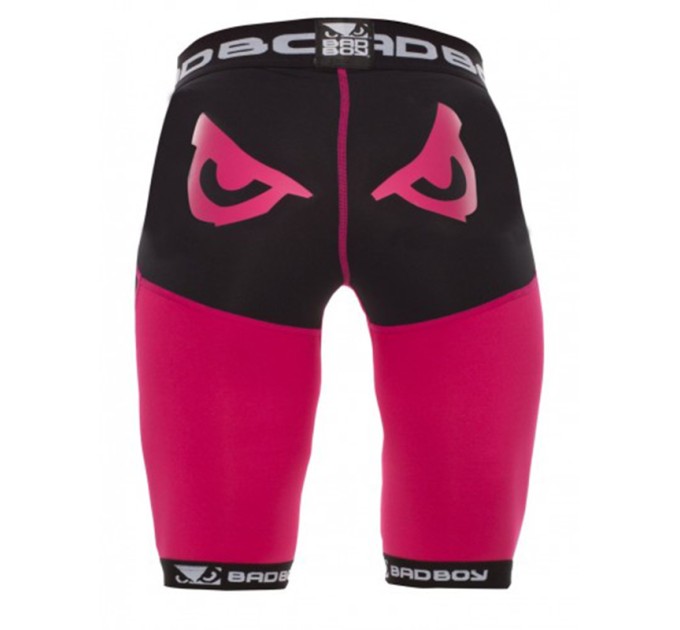 Компрессионные шорты женские Bad Boy Compression Shorts Black/Pink