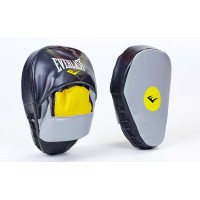 Лапы боксерские гнутые из кожвинила Everlast (BO-5236)