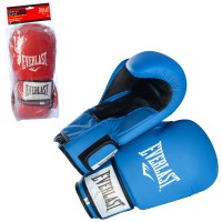 Тренувальні боксерські рукавички на липучці 10-12oz шкіра PU Everlast (MS 1946)