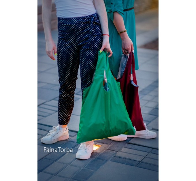 Еко сумка (екосумка шоппер, пляжна) для покупок, продуктів Faina Torba тканинна (ft-0001)