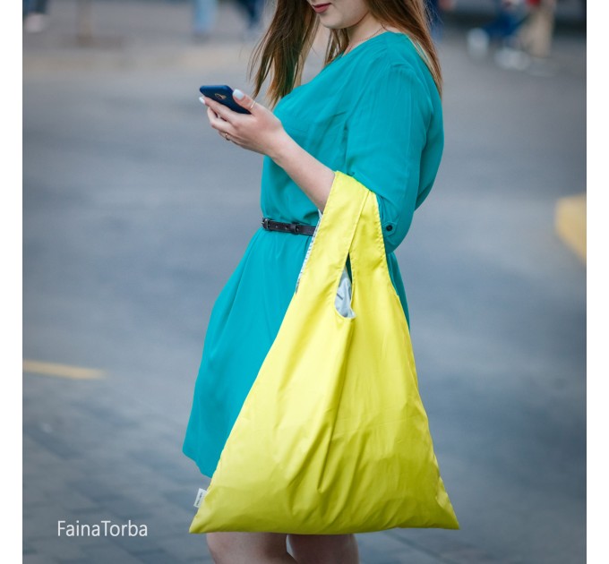 Эко сумка (экосумка шоппер, пляжная) для покупок, продуктов Faina Torba тканевая (ft-0001)