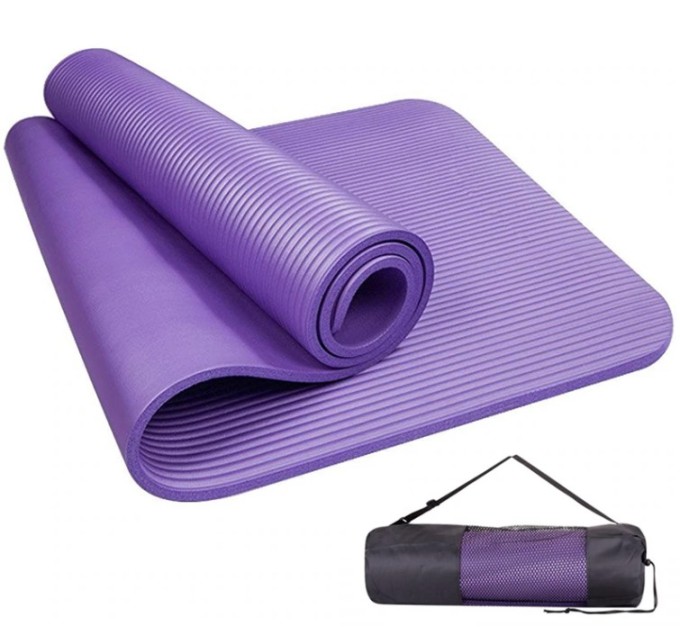 Коврик-Мат для йоги и фитнеса из вспененного каучука Hello Kitty NBR 174х79см + чехол (MS 2608-6)
