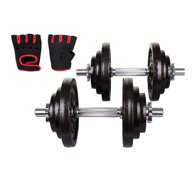 Гантелі металеві Hop-Sport STRONG 2x20 кг
