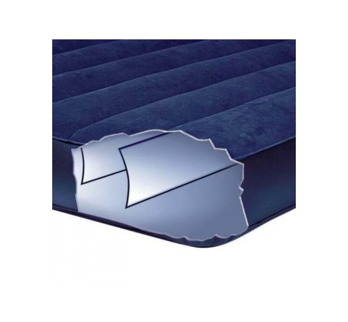 Надувной матрас-кровать для дома и природы (пляжный) с насосом 191х99см Intex (68757)