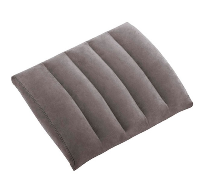 Надувная подушка (подголовник) для путешествий, отдыха, пляжа, под шею в самолет Intex (68679)