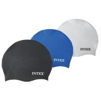 Силіконова шапочка для плавання та басейну універсальна Intex (55991)