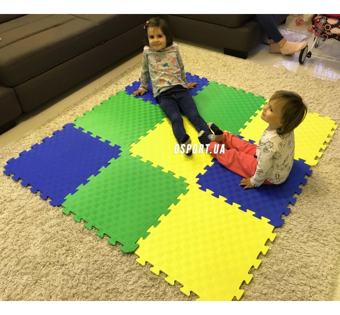 Дитячий ігровий килимок-пазл (мат татамі, ластівчин хвіст) OSPORT 50см х 50см товщина 10мм (FI-0009)