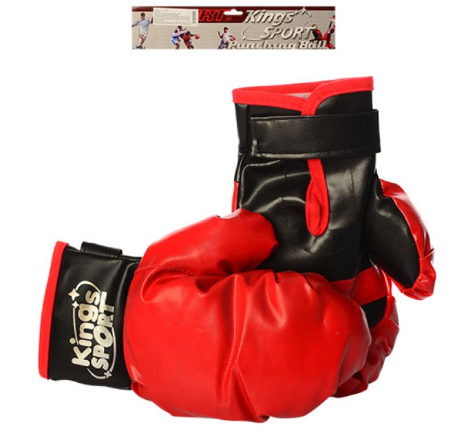 Дитячі боксерські рукавички (для боксу) на липучці 21см Kings Sport (M 2920)