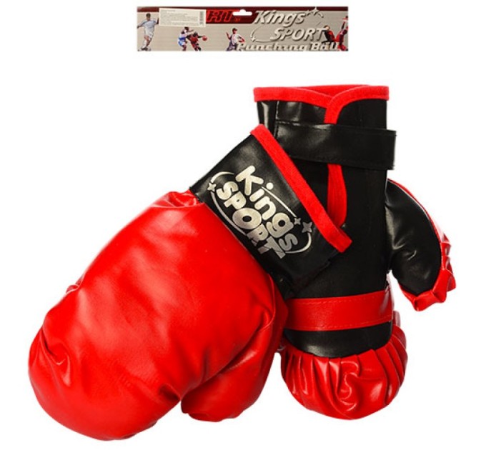 Дитячі боксерські рукавички (для боксу) на липучці 21см Kings Sport (M 2920)