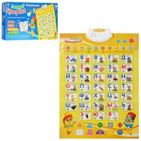 Плакат детский с алфавитом, цифрами, цветами и скороговорками Limo Toy (7002 RU)