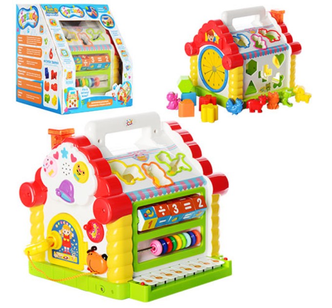 Гра Теремок (будиночок) музичний зі вставними фігурками та світлогрою Limo Toy (JT 9196)