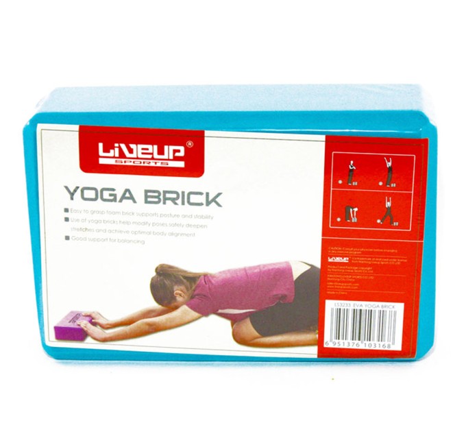 Блок для йоги LiveUp EVA BRICK