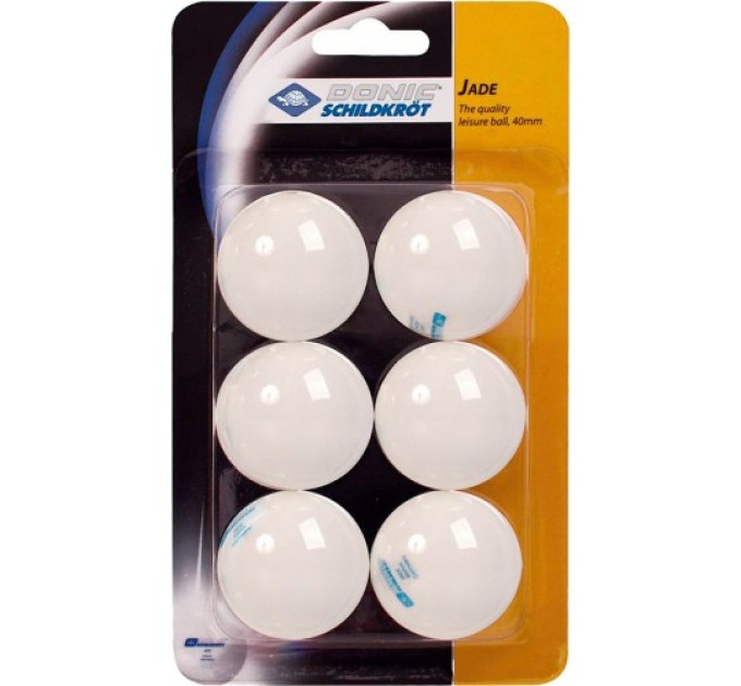 Мячи для настольного тенниса Jade ball (blister card) white (6 шт) 618080