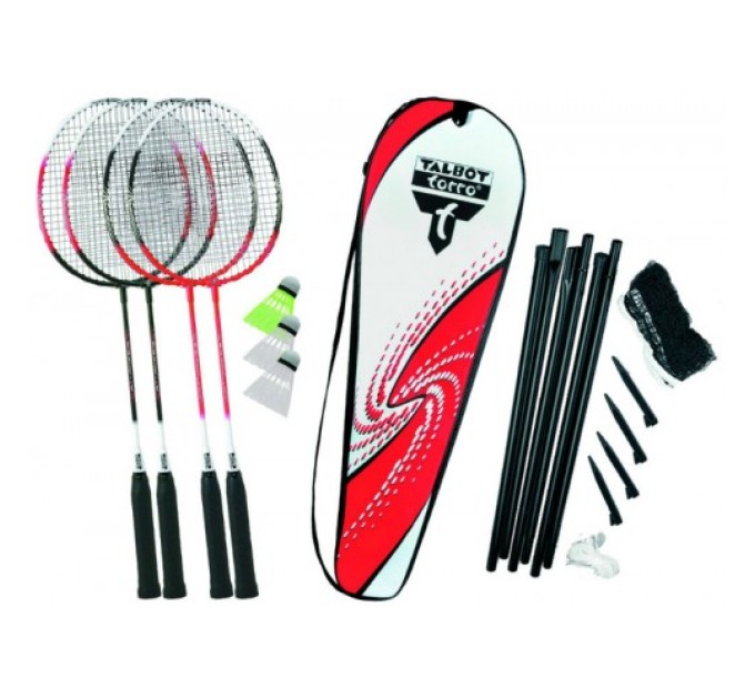 Бадмінтон Talbot Torro Badminton Set 4 Attacker Plus 449515