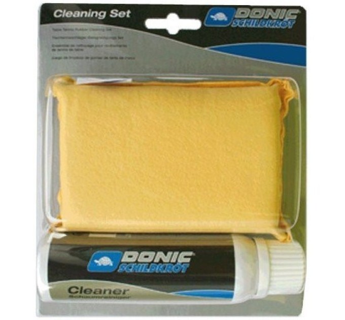 Набор для чистки ракеток Donic Cleaning set (foam cleaner 100 ml + sponge in a box) 828521