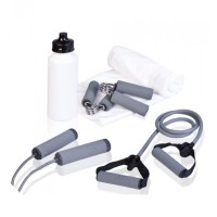 Набор для тренировок LiveUp TRAINING SET с бутылкой Набор для тренировок LiveUp TRAINING SET с бутылкой