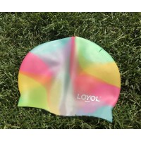 Силиконовая шапочка для плавания универсальная Loyol Радуга (CM303) Силиконовая шапочка для плавания универсальная Loyol Радуга (CM303)