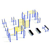 Полнофункциональная площадка. Уличный комплекс МЕГА 9