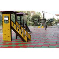 Гумове спортивне (підлогове) покриття для дитячих майданчиків, спортзал 25мм OSPORT (П25)
