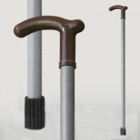 Тростина для ходьби (для інвалідів та літніх) опорна Мірта сірий пластик (520)