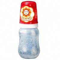 Пляшечка дитяча для годування новонароджених з ручками та та латексною соскою НЯМА 125 мл Мірта (6663)