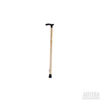 Трость для ходьбы (для инвалидов и пожилых) опорная с ручкой Мирта Прогулочная деревянная (9224)