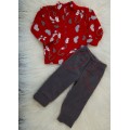 Дитячий костюм (штани та кофта на блискавці) з флісу для дівчаток (хлопчиків) OBABY (358-501)