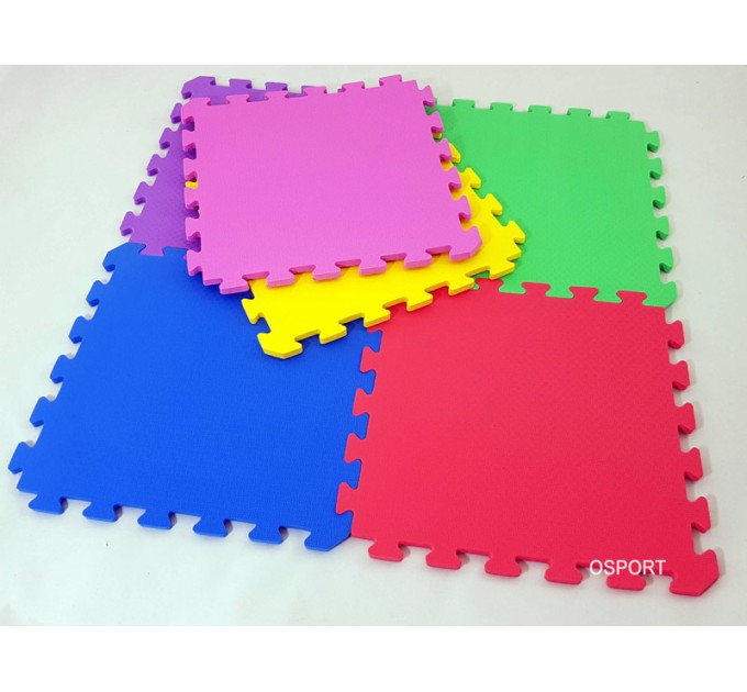 Дитячий ігровий килимок-пазл (мат татамі, ластівчин хвіст) OSPORT 30см х 30см товщина 10мм (FI-0133-1)