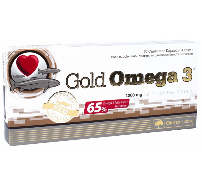 Риб'ячий жир Омега в капсулах (харчова добавка) Gold Omega 3 60 капсул Olimp Nutrition (00325-01)