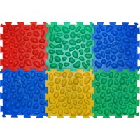 Коврик массажный ортопедический Пазлы Микс ПВХ 6 элем. OLVI (07790)