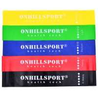 Резинка для фитнеса и спорта (лента эспандер) эластичная набор 5шт. Onhillsport Mini Bands (ES-1001)