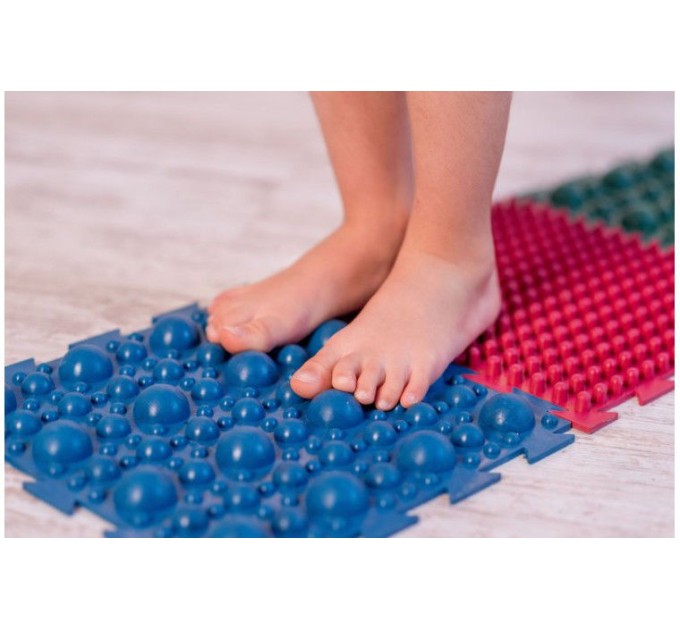 Дитячий масажний килимок пазл для стоп (ортопедичний, гумовий) Onhillsport 6 шт (MS-1209-2)